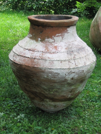 Antieke wijnvaas met hals 110 cm